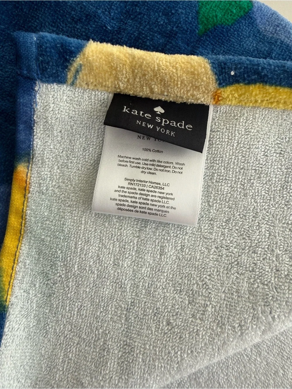 Kate Spade New York Oversized Beach Towels, Lemons